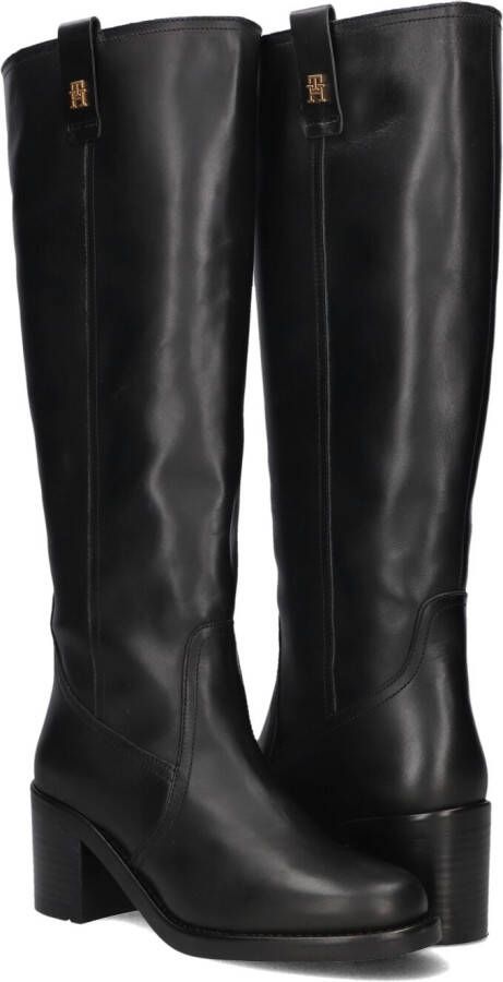 TOMMY HILFIGER Zwarte Laarzen Riding Long Boot Block