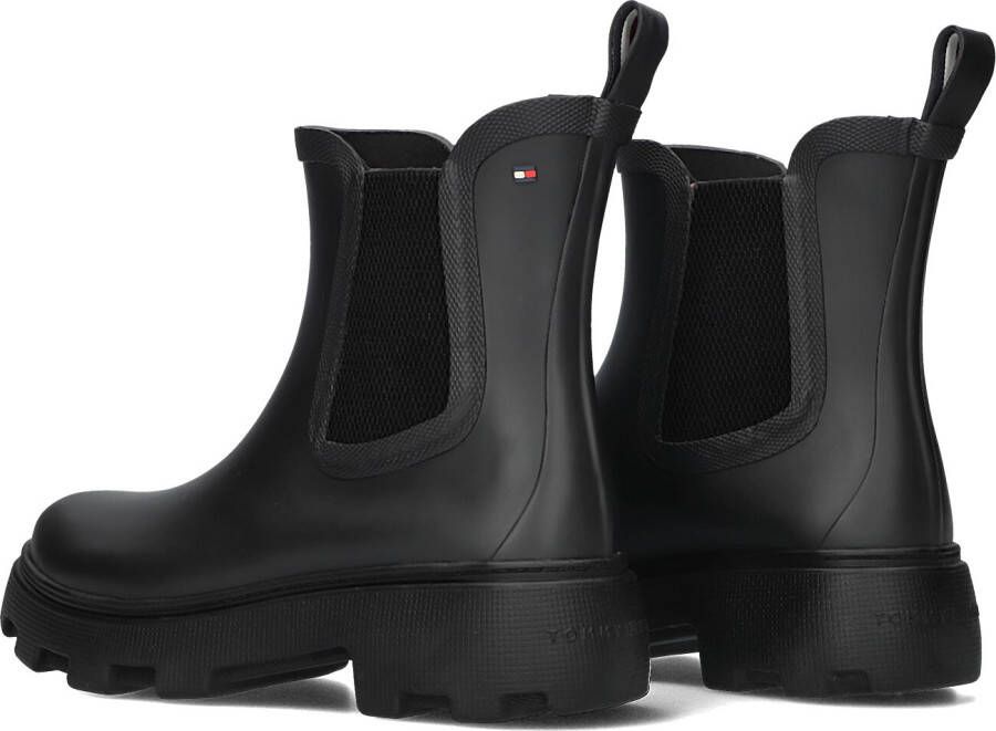 TOMMY HILFIGER Zwarte Laarzen Rubber Flag Cleated Rainboot
