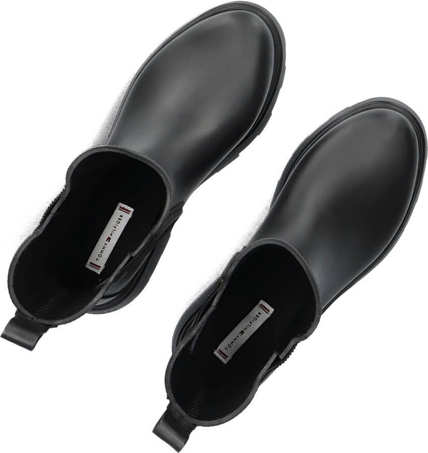 TOMMY HILFIGER Zwarte Laarzen Rubber Flag Cleated Rainboot