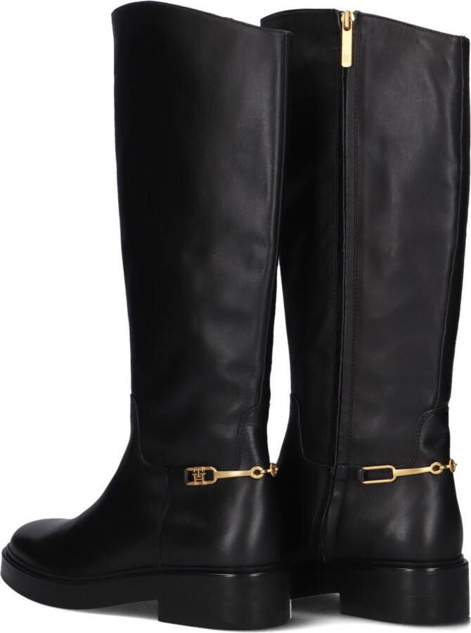 TOMMY HILFIGER Zwarte Laarzen Th Horsebit Riding Long Boot