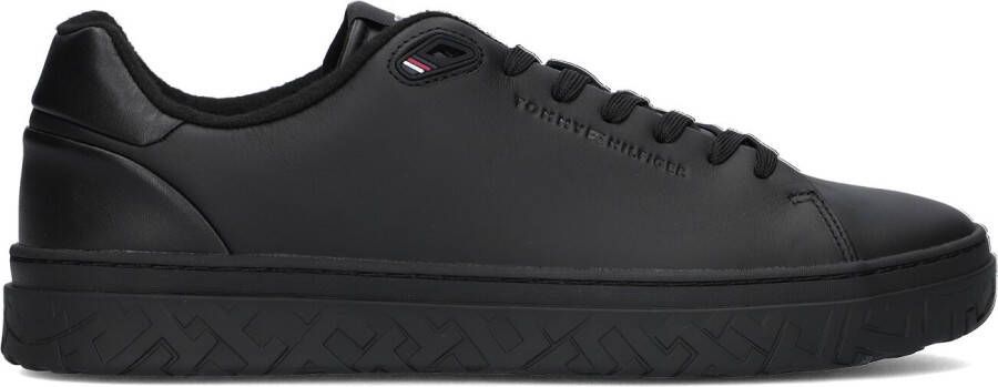 Tommy Hilfiger Zwarte Lage Sneakers Court Thick Cupsole