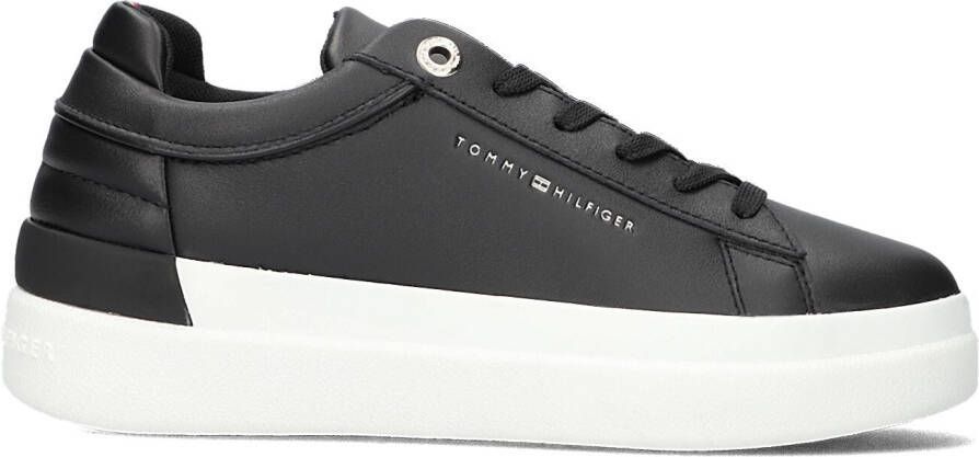 Tommy Hilfiger Zwarte Lage Sneakers Feminine Elevated