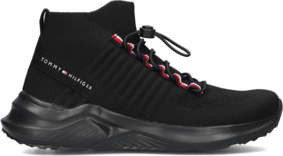 Tommy Hilfiger Zwarte Lage Sneakers Sock Sneaker