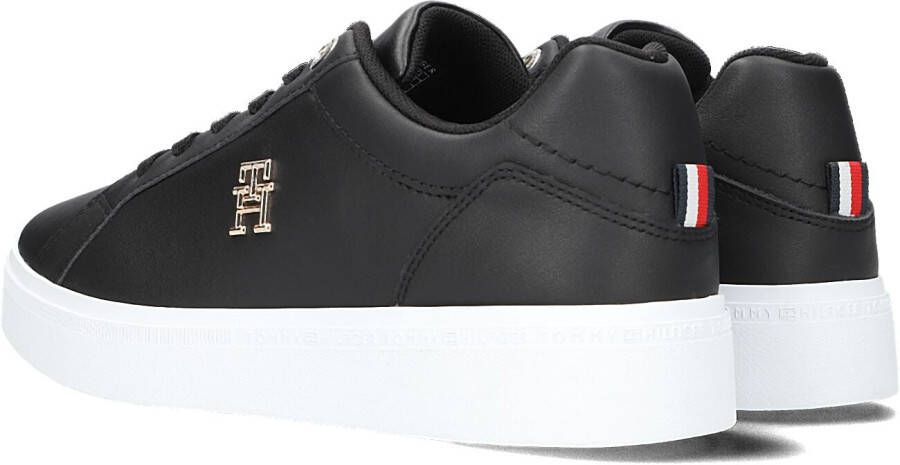 Tommy Hilfiger Zwarte Lage Sneakers Th Court