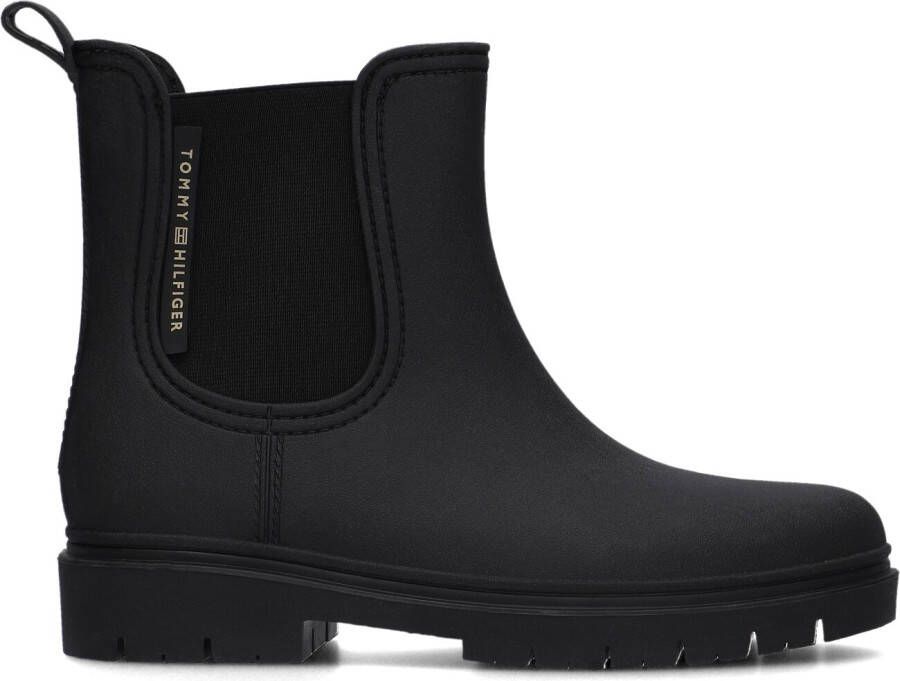 TOMMY HILFIGER Zwarte Regenlaarzen Essential Tommy Rainbootie