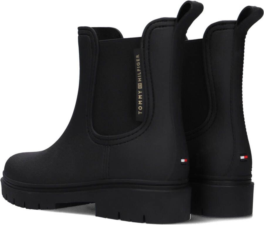 TOMMY HILFIGER Zwarte Regenlaarzen Essential Tommy Rainbootie