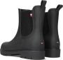 Tommy Hilfiger Zwarte Enkellaars met Textielpanelen Black Dames - Thumbnail 4