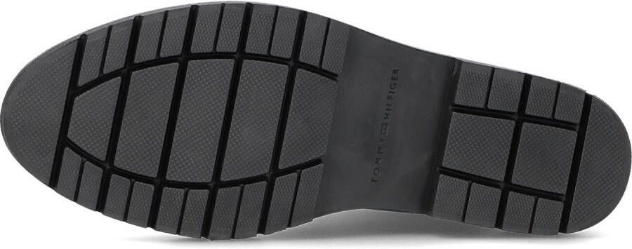 Tommy Hilfiger Zwarte Enkellaars met Textielpanelen Black Dames - Foto 5