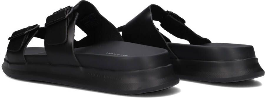 TOMMY HILFIGER Zwarte Slippers D Density Hilfiger Buckle