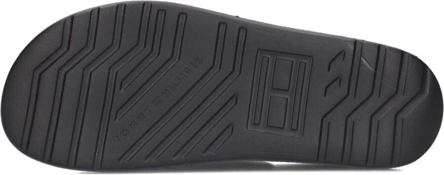 TOMMY HILFIGER Zwarte Slippers D Density Hilfiger Buckle