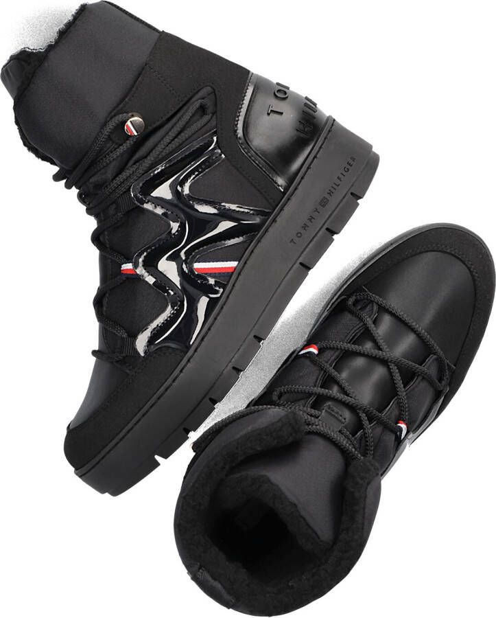 TOMMY HILFIGER Zwarte Boots Patent Snowboot