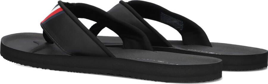 Tommy Hilfiger Zwarte Teenslippers Comfortable Padded Beach