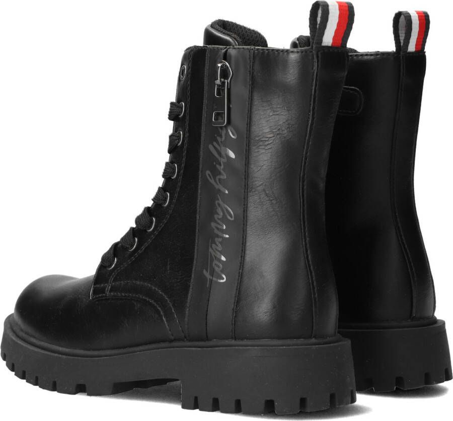 Tommy Hilfiger Zwarte Veterboots 32391