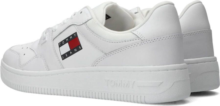 Tommy Jeans Witte Lage Sneakers Retro Basket Dames