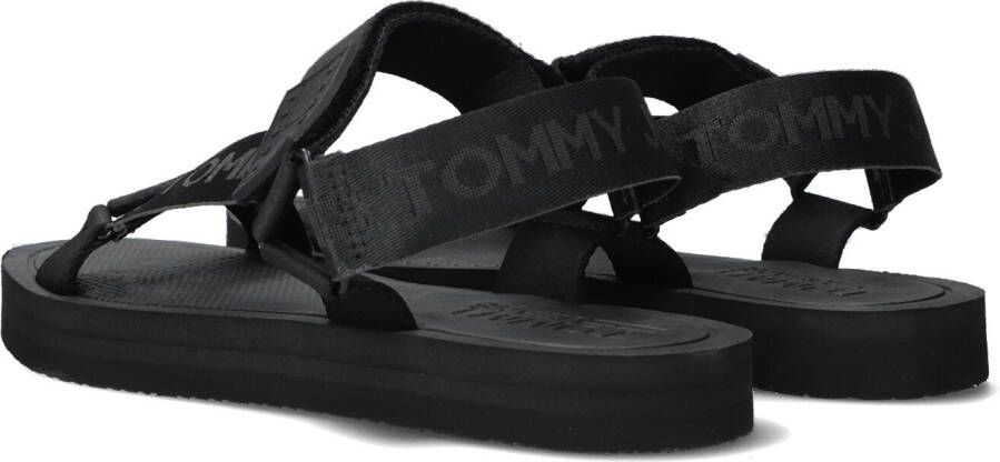 Tommy Jeans Zwarte Sandalen Mens Eva