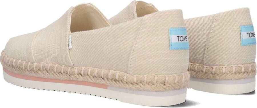 TOMS Beige Espadrilles Alpargata Platform Rope