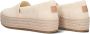 TOMS Valencia | Espadrilles met plateauzool Beige Textiel Espadrilles Dames - Thumbnail 6