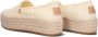 TOMS Valencia | Espadrilles met plateauzool Beige Textiel Espadrilles Dames - Thumbnail 6