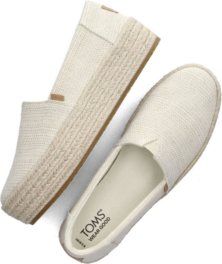 TOMS Beige Espadrilles Valencia Lurex