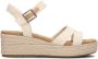 TOMS Audrey naturel | linnen sleehak sandalen Beige Textiel Sandalen met hak Dames - Thumbnail 5