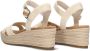 TOMS Audrey naturel | linnen sleehak sandalen Beige Textiel Sandalen met hak Dames - Thumbnail 5