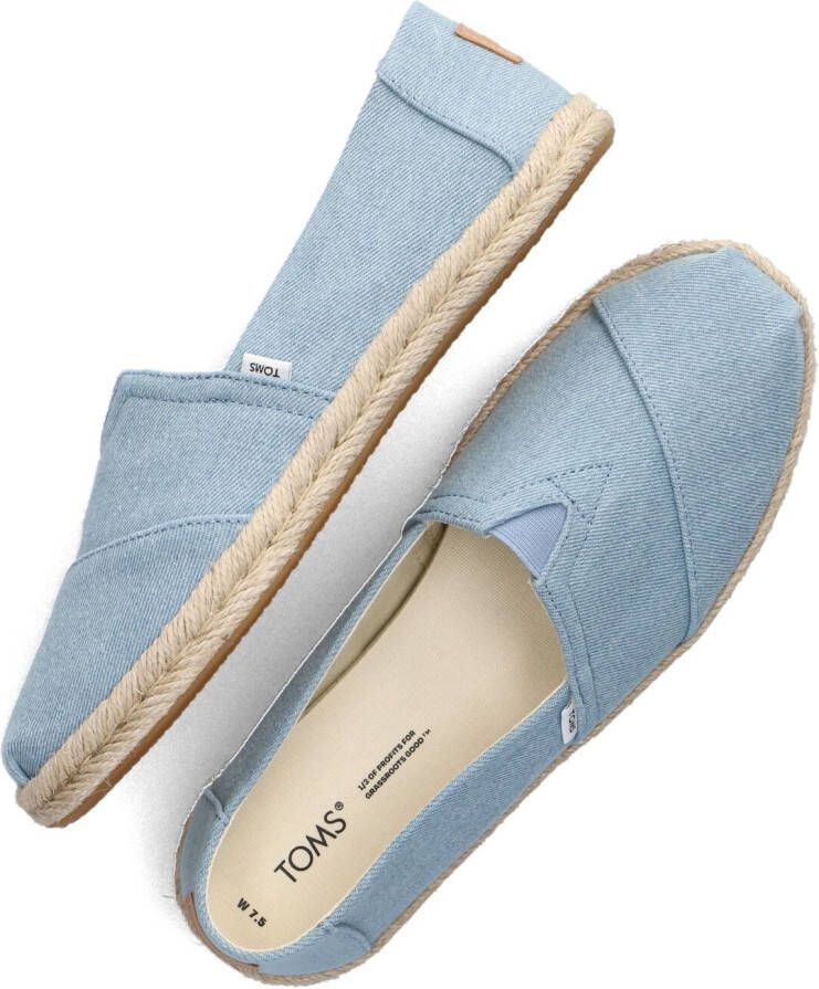 TOMS Blauwe Espadrilles Alpargata Rope