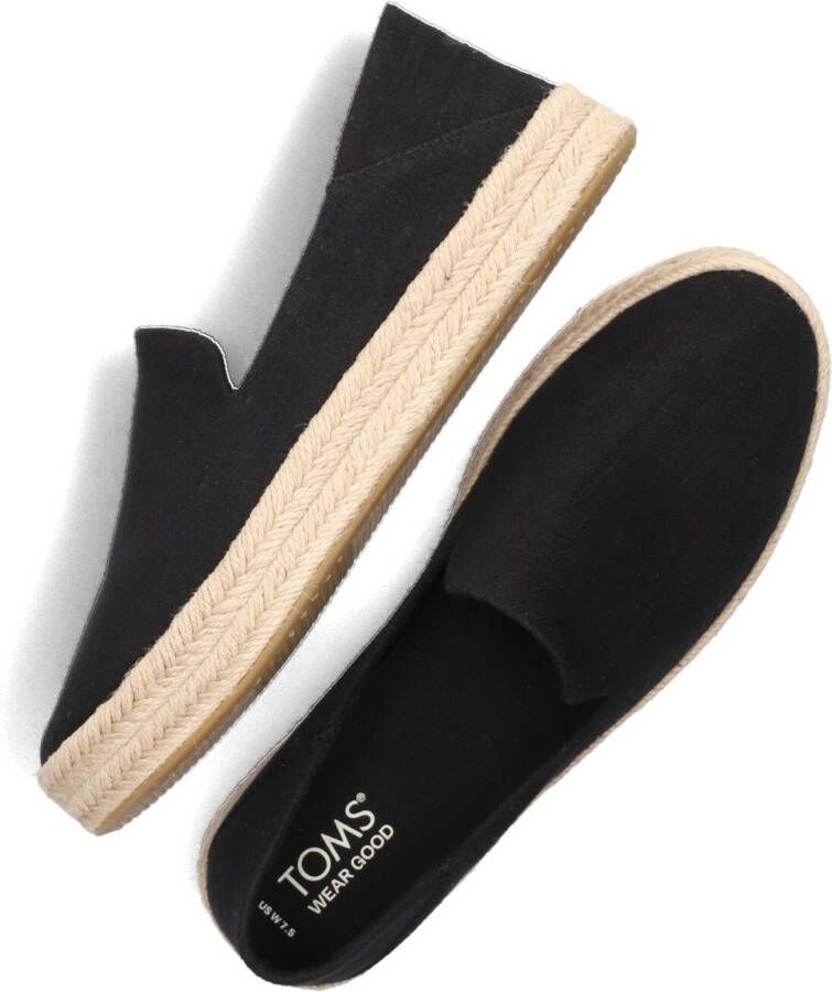 TOMS Zwarte Espadrilles Carolina