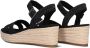 TOMS Audrey linnen sandalen met sleeha Zwart Textiel Sandalen met hak Dames - Thumbnail 5