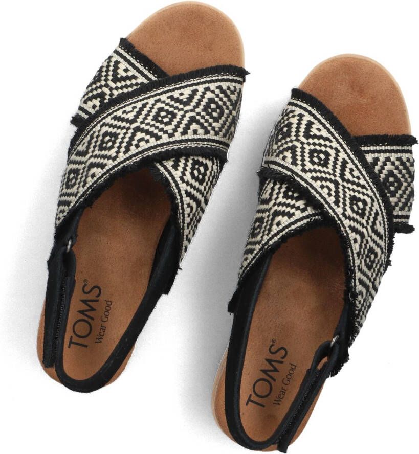 TOMS Zwarte Sandalen Diana Crossover