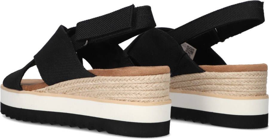 TOMS Zwarte Sandalen Diana Crossover