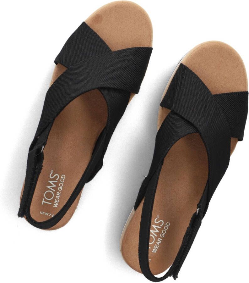 TOMS Zwarte Sandalen Diana Crossover