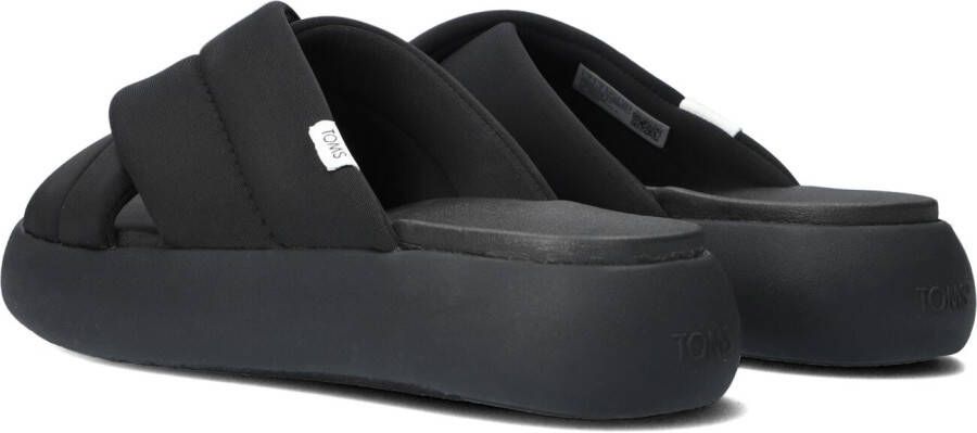 Toms Zwarte Slippers Alpargata Mallow Crossover