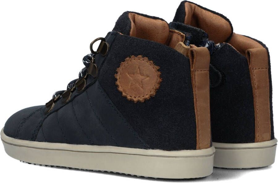 Ton & Ton Blauwe Hoge Sneaker Bjarn