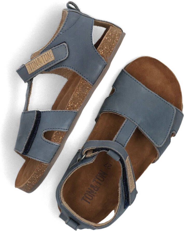 TON & TON Blauwe Sandalen Fenris