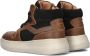 Ton & Ton Olle Hoge sneakers Leren Sneaker Jongens Kids Cognac - Thumbnail 3