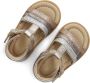 Ton & Ton Unisex Platte sandalen Siri Goud Leer - Thumbnail 6