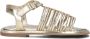Ton & Ton Meisjes Platte sandalen Tora Goud Leer Normale zool - Thumbnail 3