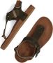 Ton & Ton Jongens Platte sandalen Pl_om001 Groen Leer - Thumbnail 5