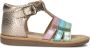 Ton & Ton Unisex Platte sandalen Siri Multi Normale zool - Thumbnail 3