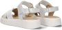 Ton & Ton Meisjes Platte sandalen Alba Wit Leer - Thumbnail 4