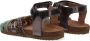 Ton & Ton Meisjes Platte sandalen Pl_omo08 Zilver Leer - Thumbnail 3