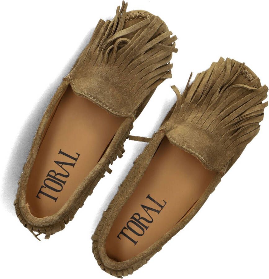 TORAL Bruine Mocassins Otoe Fringes