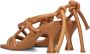 Bruin Tinten 12816 Sandalen Dames Camel - Thumbnail 4