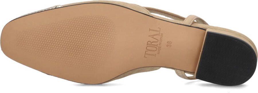 TORAL Camel Slingbacks Luisa