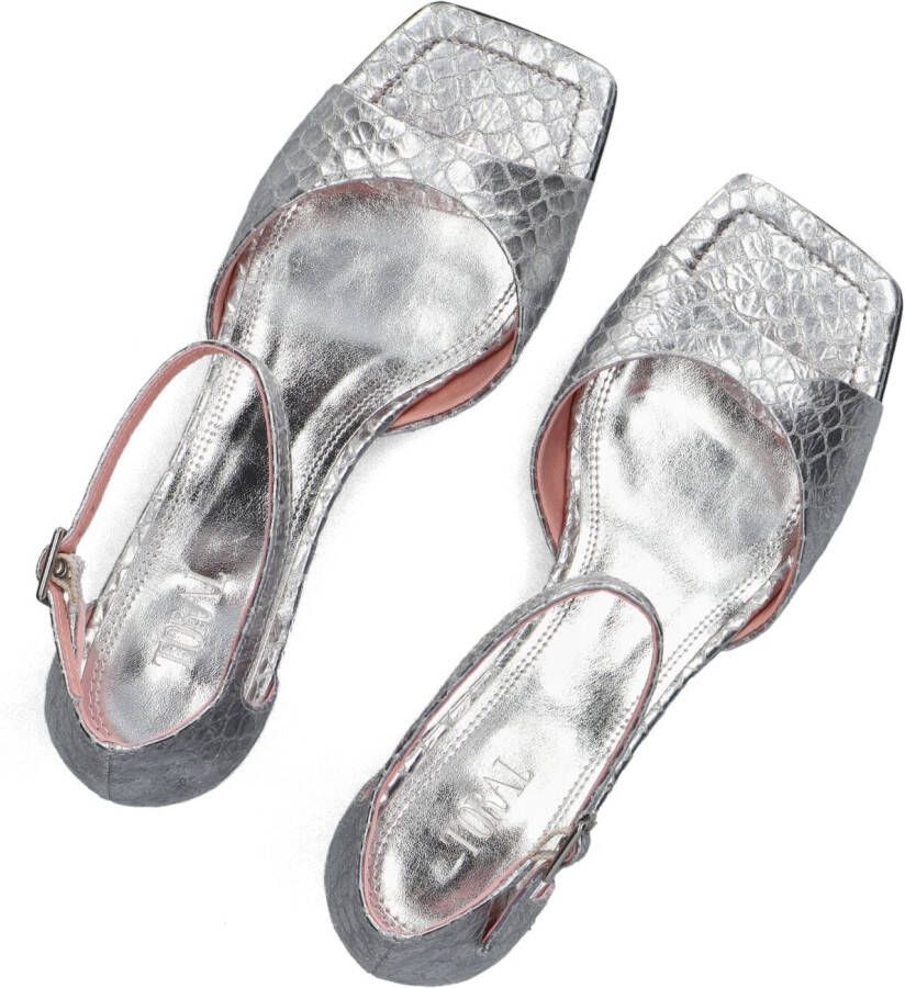 TORAL Zilveren Sandalen Rubby