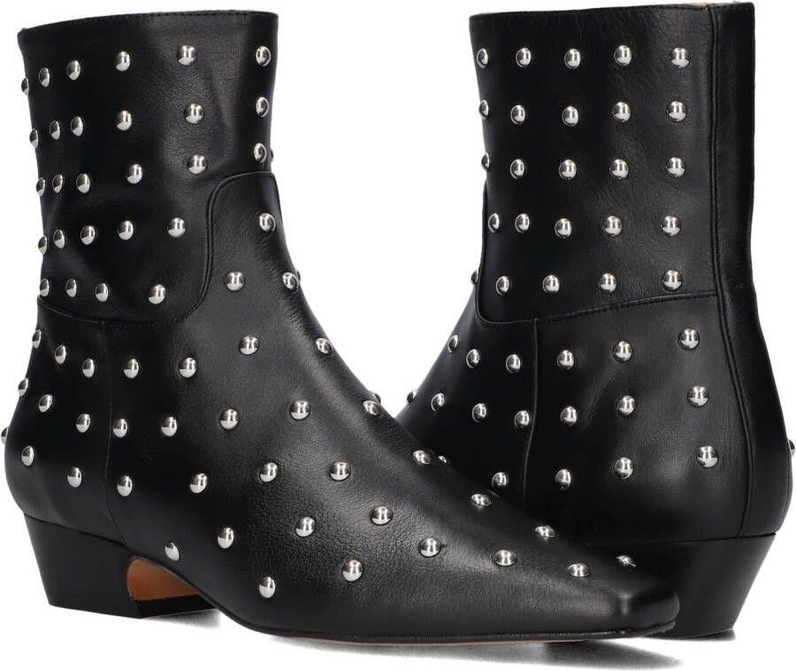 TORAL Zwarte Enkellaarsjes Irene Punk