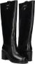 TWINSET MILANO Hoge Laarzen Dames 252tcp080 Maat: 36 Materiaal: Leer Kleur: Zwart - Thumbnail 5