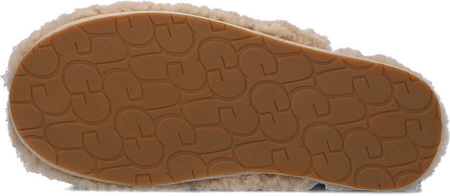 UGG Beige Pantoffels W Maxi Curly Slide