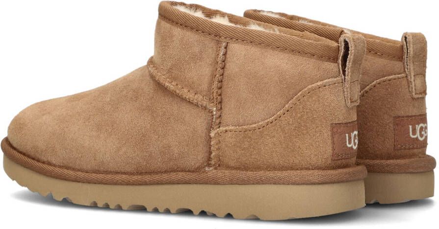 UGG Cognac Vachtlaarzen Classic Ultra Mini Kids