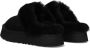 Ugg Zwarte platte schoenen met shearling voering Zwart Dames - Thumbnail 5